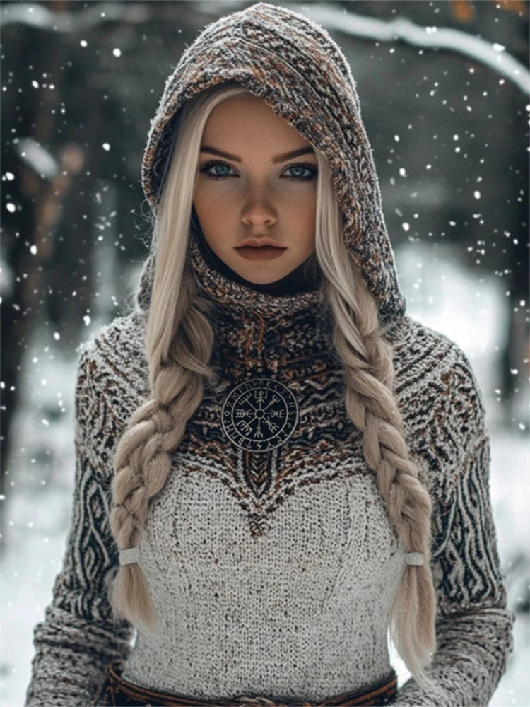 Women's Skin-friendly, Anti-pilling Knitted Cardigan With A Round Neckline, Loose Fit, And Long Length